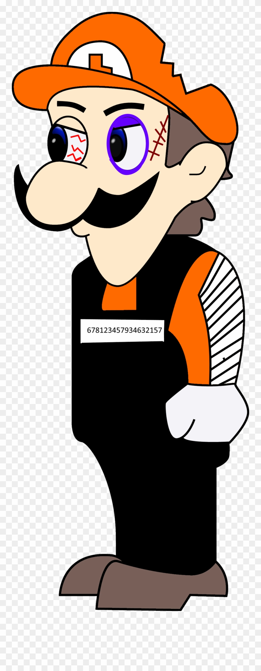 Fakegee Prisoner-0 - Luigi Mario Is Missing Clipart