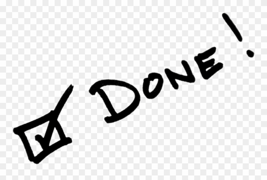 Checked And Done - Done And Done Clipart