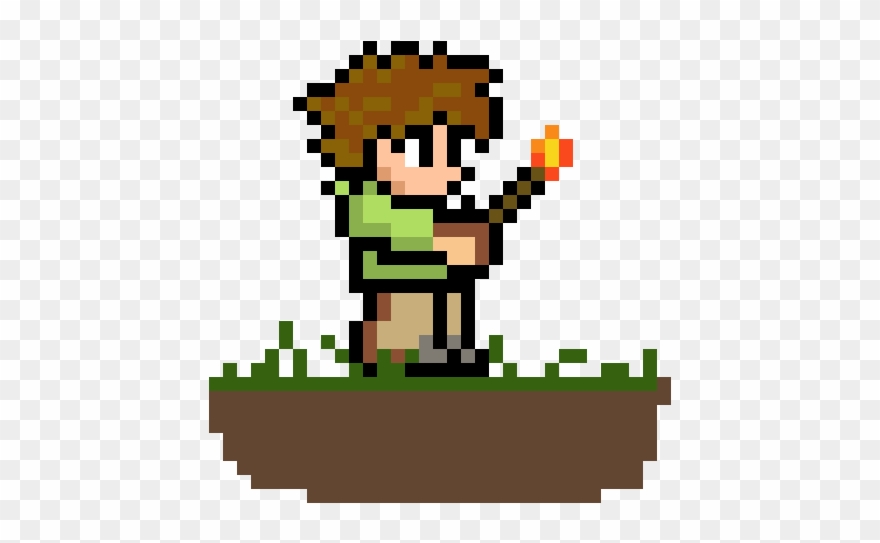 Mud Man - Terraria Character Pixel Art Clipart