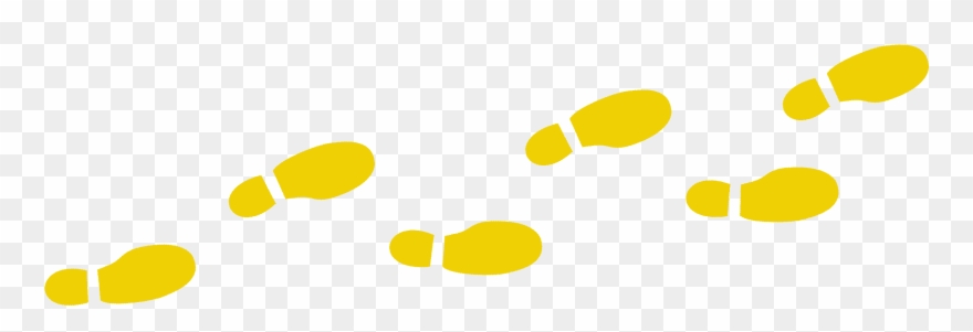 Solemnly Clipart Free - Footprints Clip Art - Png Download
