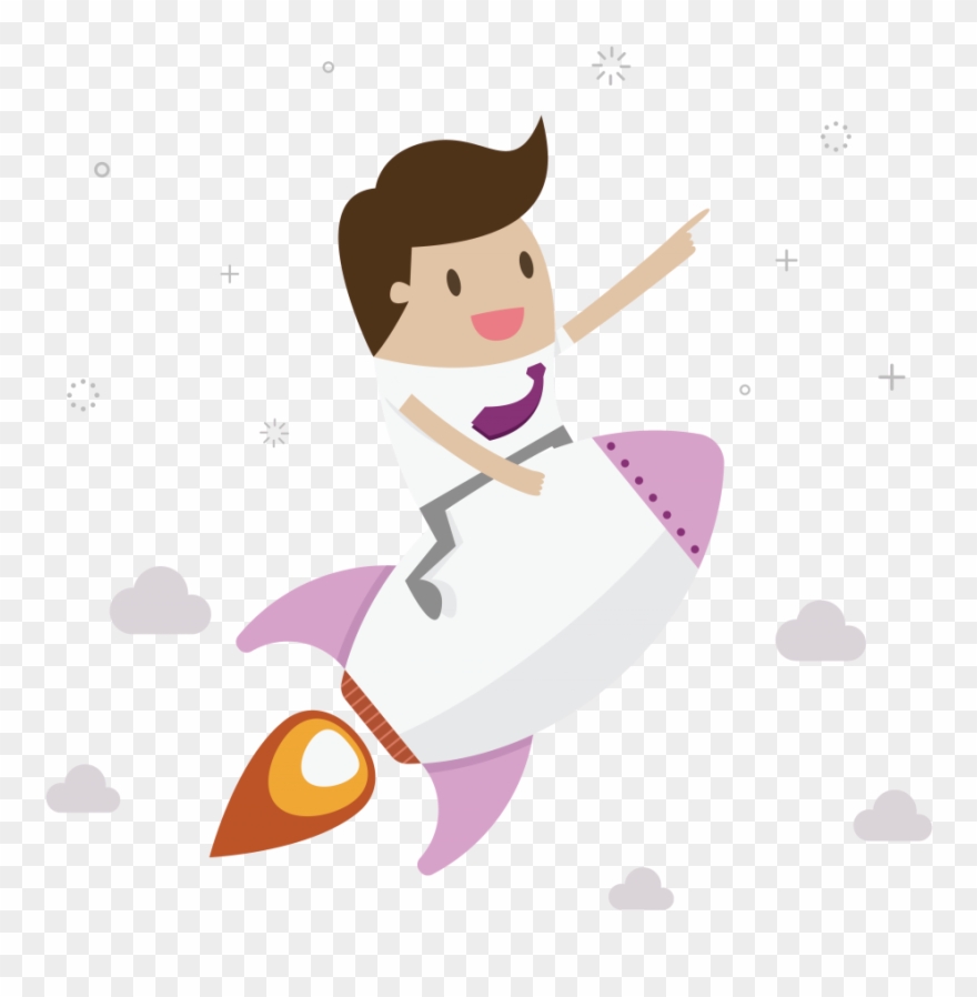 What Are The Benefits Of Engaging In Exercise After - Man On Rocket Cartoon Clipart