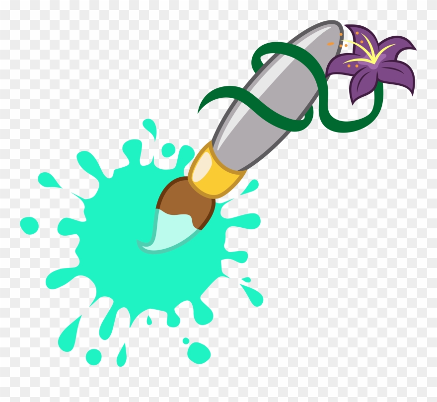 Paint Brush Clipart Cutie Mark - Mlp Cutie Marks Ms Paint - Png Download