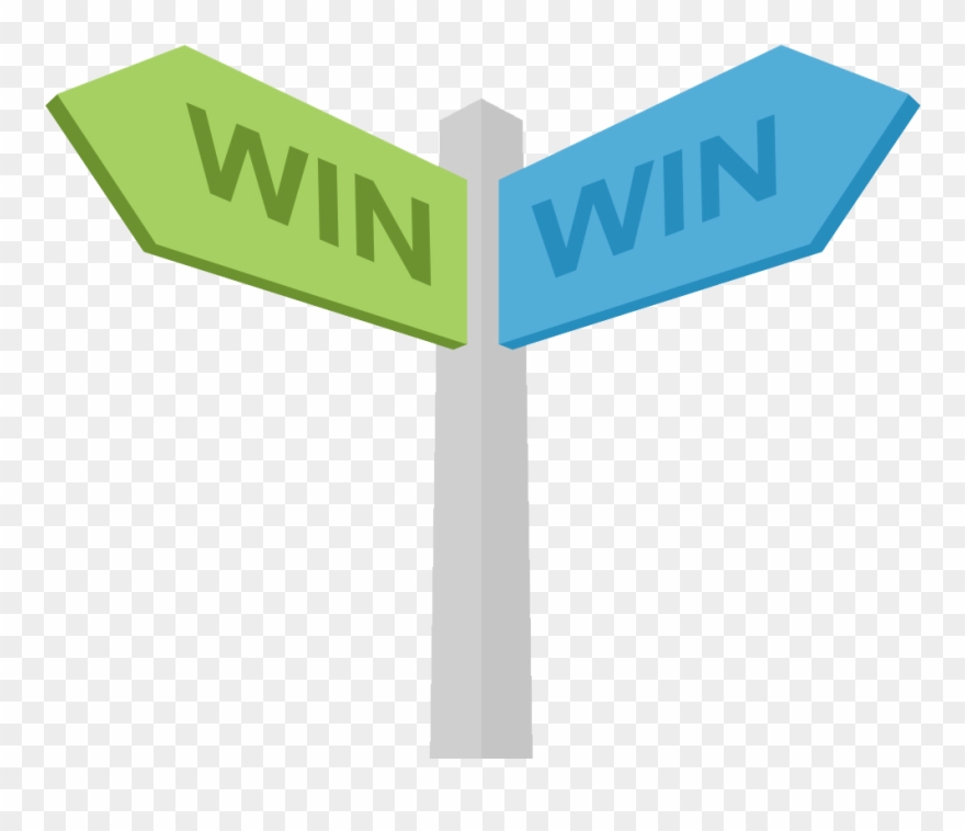 Negotiation Clipart Win Win - Sign - Png Download