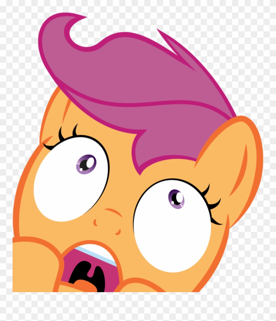 846 X 944 3 - Scared Scootaloo Clipart
