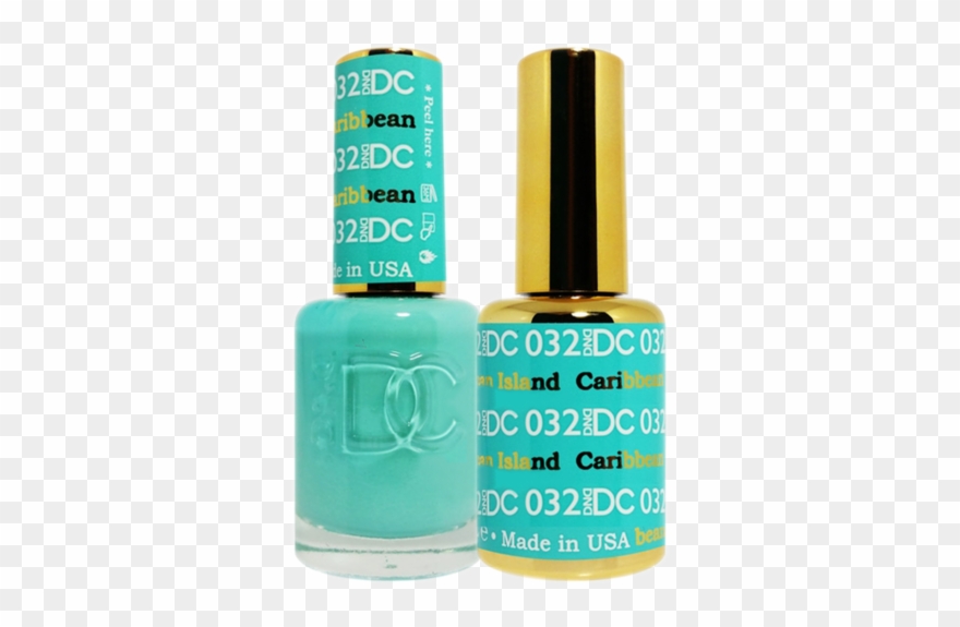 Dc Nail Lacquer And Gel Polish , Dc032, Caribbean Island, - Nail Polish Clipart