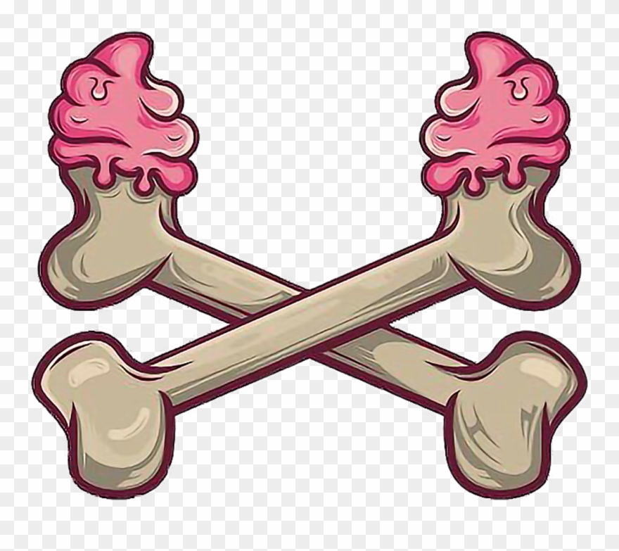 Crossbones Art Grime Icecream Swirlfreetoedit Clipart