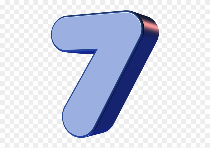 The Number - Gambar Animasi Angka 7 Clipart