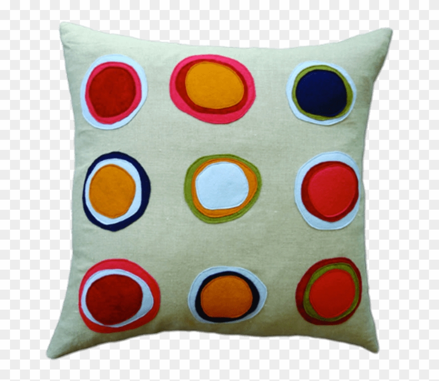 Pillow With Dots - Appliqué Pillow Clipart