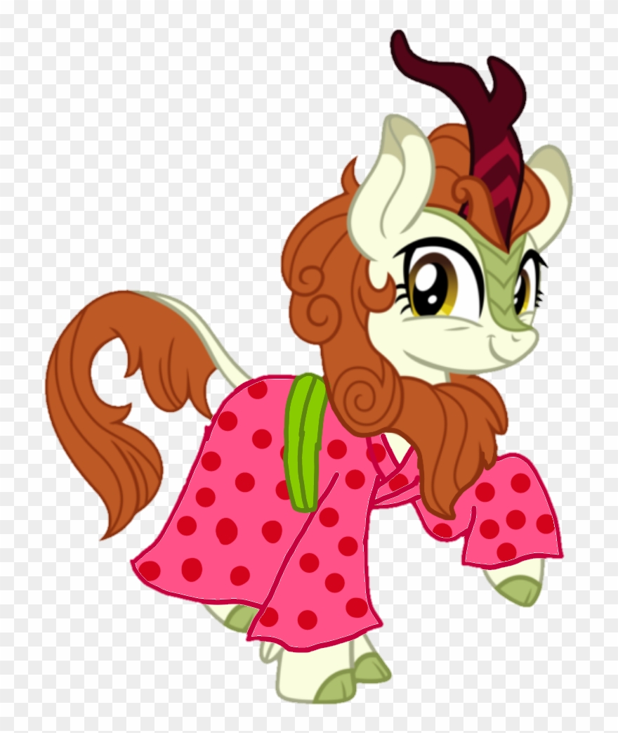 Kimono , Kirin, Safe, Simple Background, Solo, Sounds - My Little Pony Autumn Blaze Clipart