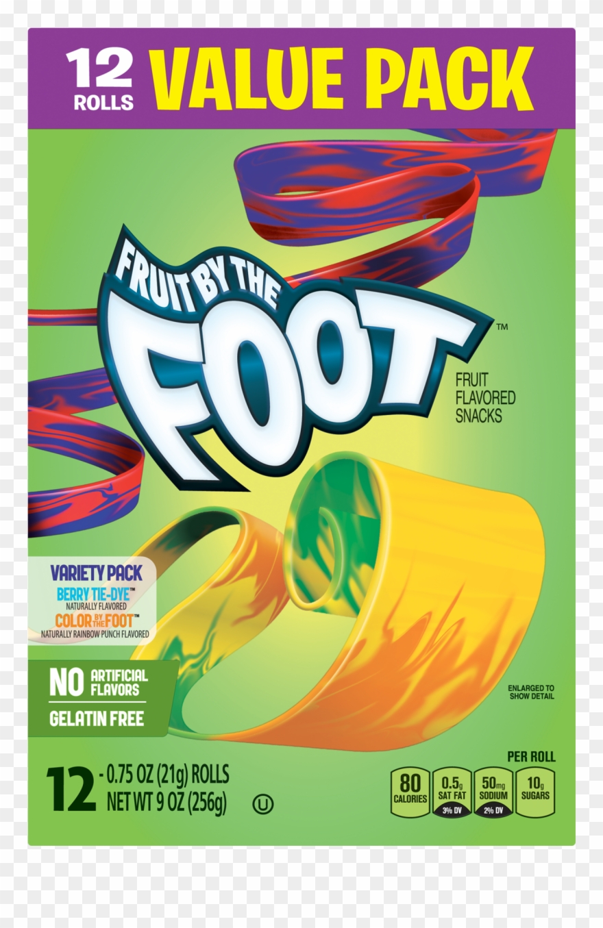 Fruit By The Foot Berry Tie-dye & Rainbow Punch Rolls - Fruit By The Foot Fruit Snacks Clipart