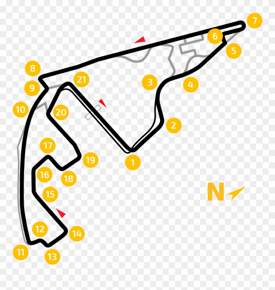 Abu Dhabi Grand Prix - Yas Marina Circuit Clipart