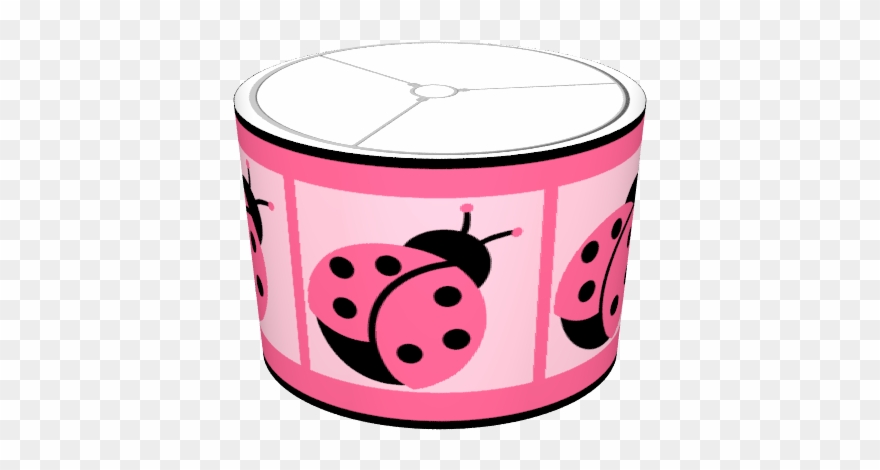 Little Ladybug Lampshade - Table Clipart