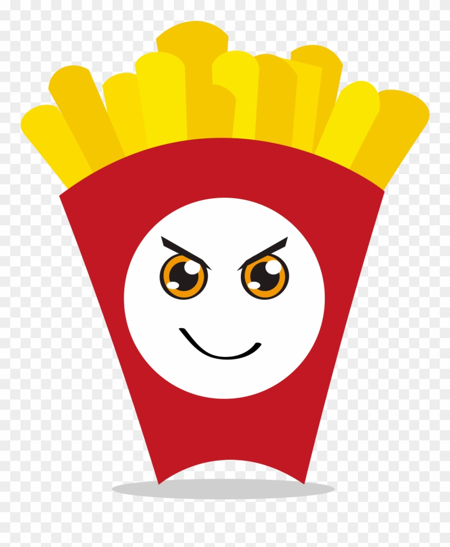 Hamburger Fast Food Junk Food Soft Drink French Fries - Chibi Food Clipart