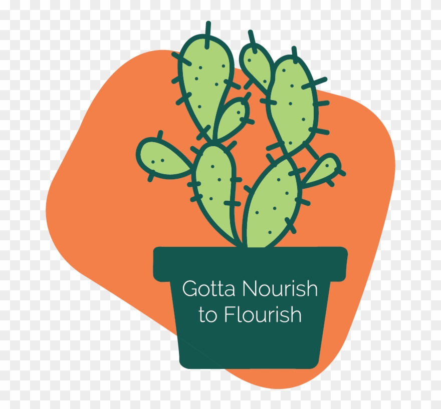 Gotta Nourish To Flourish Flourish - Illustration Clipart