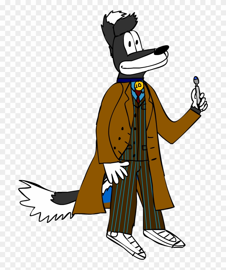 Dylan As The 10th Doctor - Cartoon Clipart