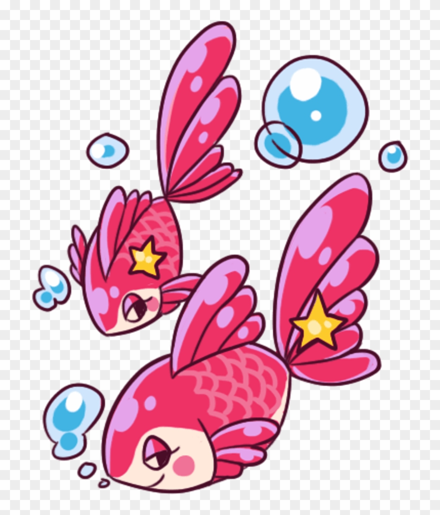 Pisces Sticker - Cartoon Clipart