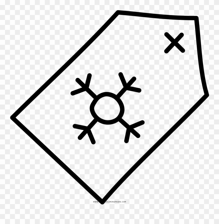 Price Tag Coloring Page - Icone Ar Condicionado Clipart