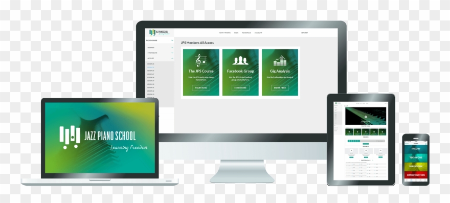 It Doesn't Matter If You're Brand New To Jazz Piano - Output Device Clipart