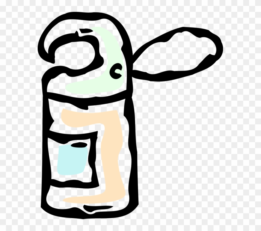 Vector Illustration Of Personal Grooming Hair Shampoo Clipart