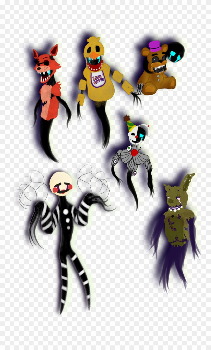 Undercontrolled Five Nights And Freddie's 1-4 Sister - Cartoon Clipart