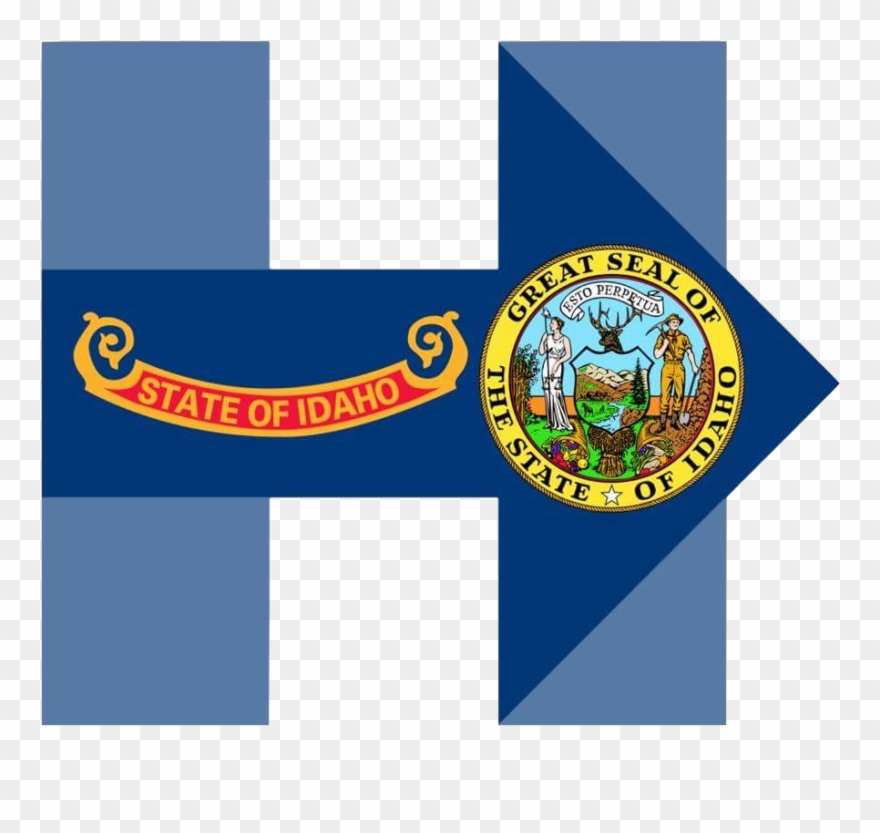 Hillary For Idaho - Flag Clipart