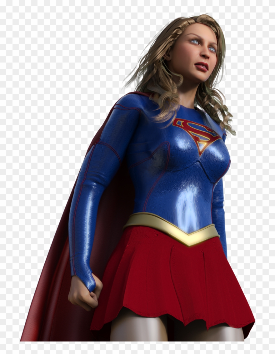 Supergirl Png Clipart - Supergirl Melissa Benoist Art Transparent Png