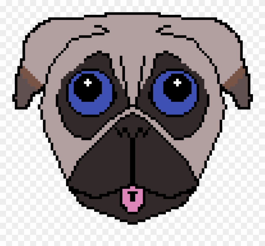 Pug - Rolling Stones Punto Croce Clipart