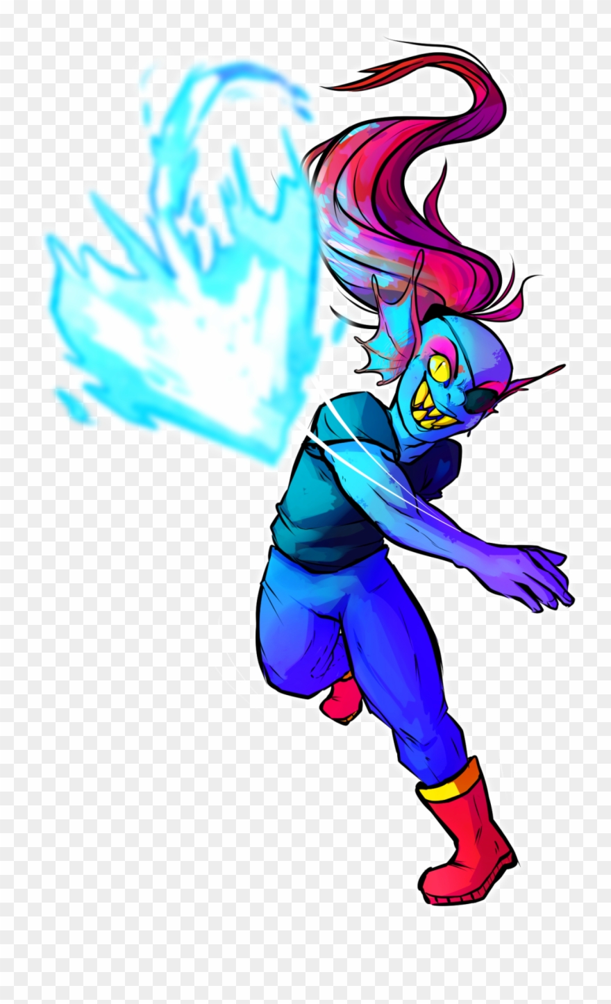 Download Anime Is Real Right - Undertale Undyne Clipart