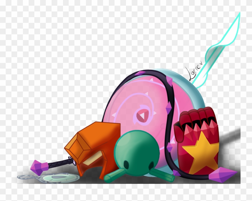 Pearl's Spear, Garnets Gauntlet, Amethyst's Whip, Lapis's - Homemade Garnets Gauntlet Clipart