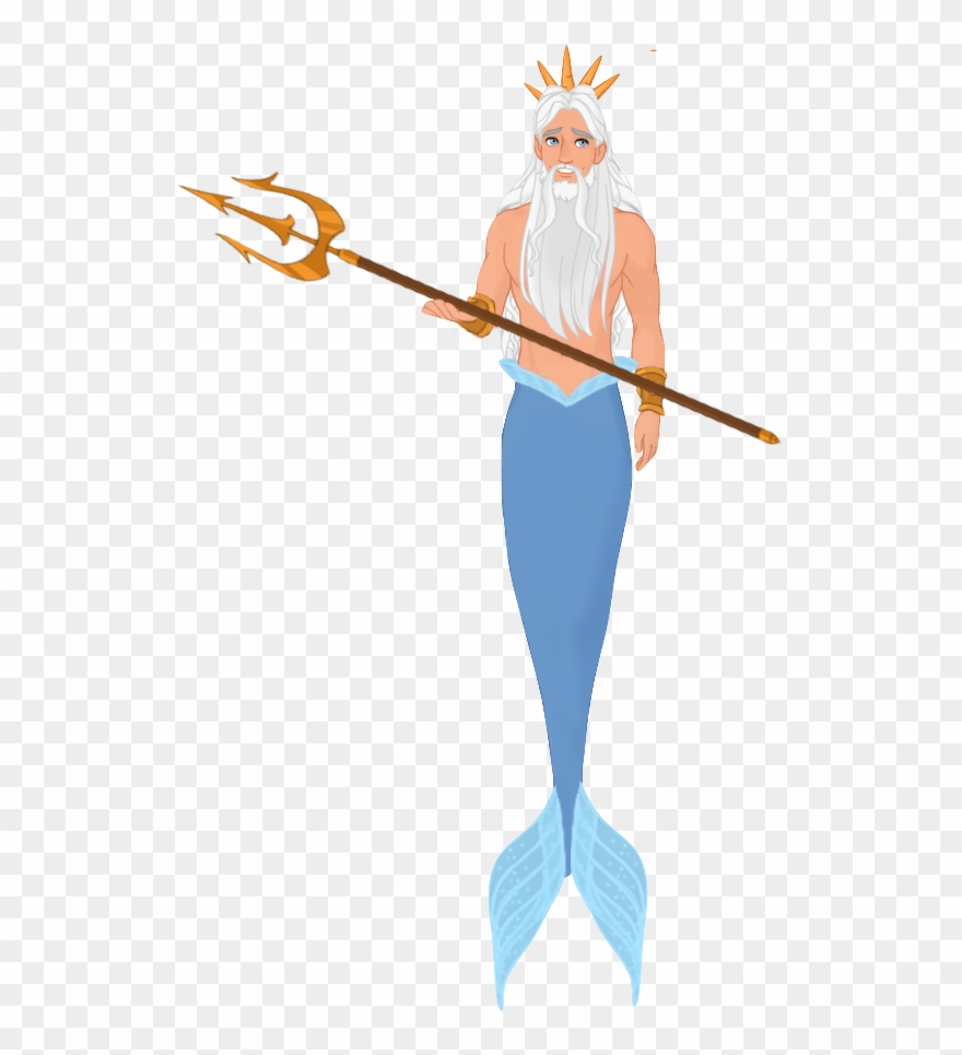 King Triton By Musicmermaid - Illustration Clipart