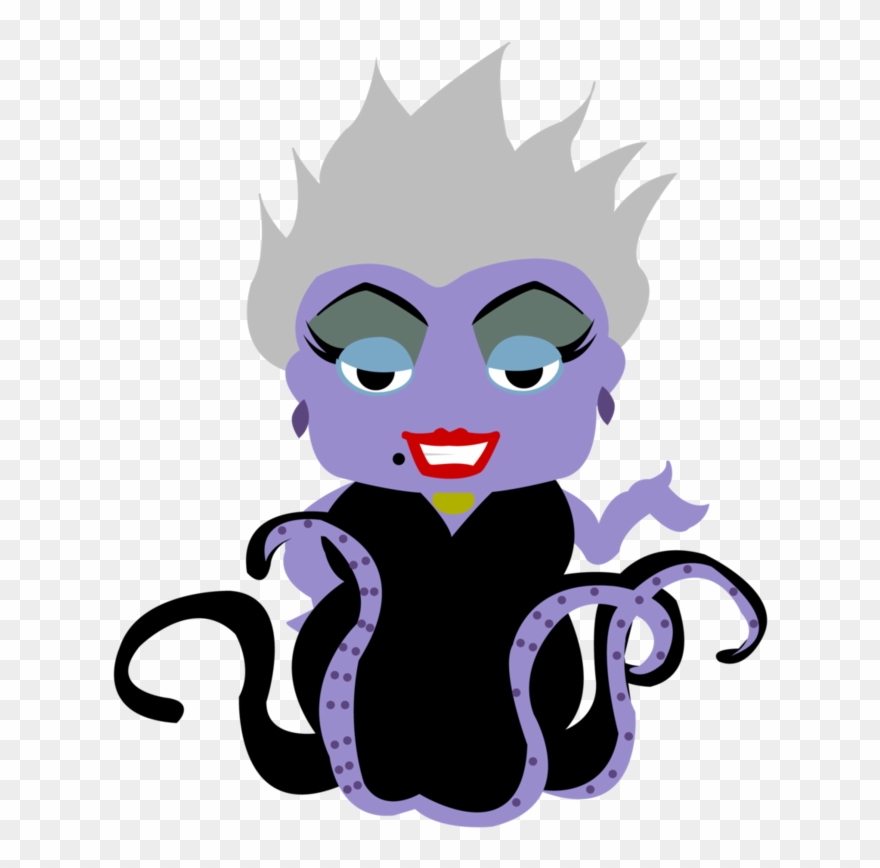 Disney Clipart Ursula - Ursula Chibi - Png Download