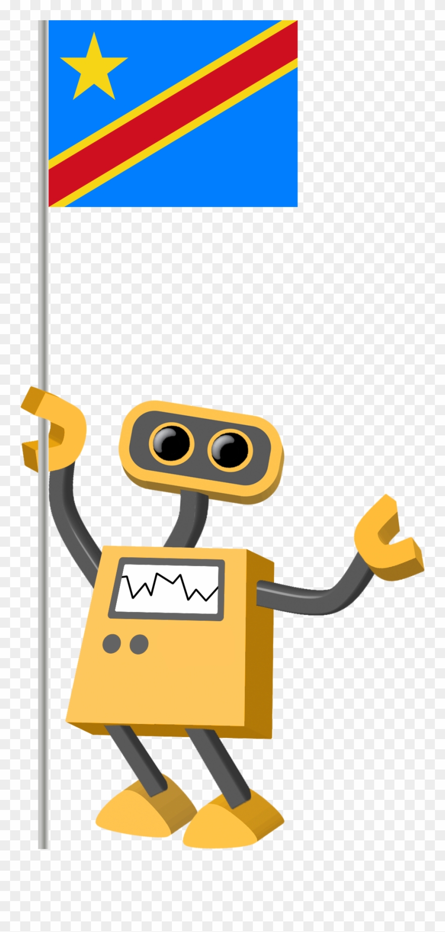 Flag Bot, Democratic Republic Of The Congo - Bo Flag Clipart