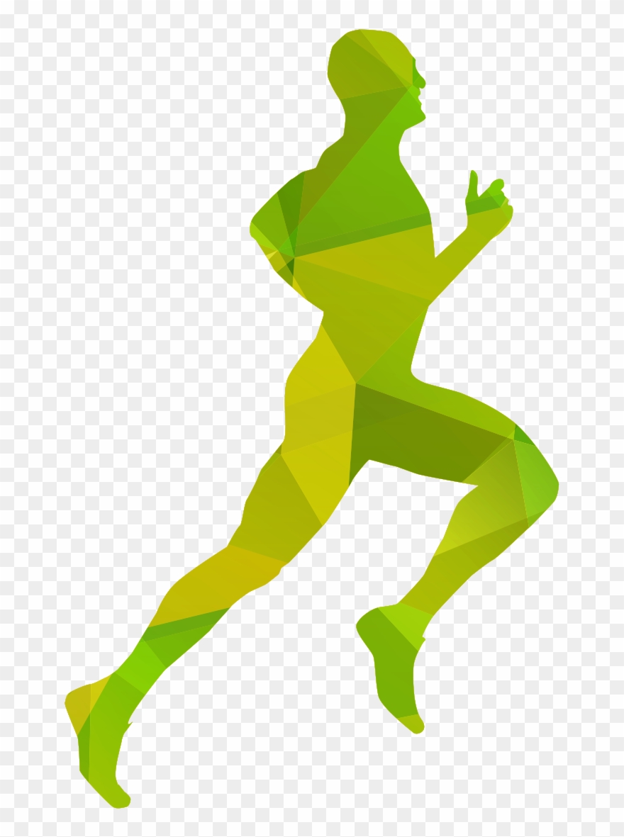 Running People Silhouette Clipart
