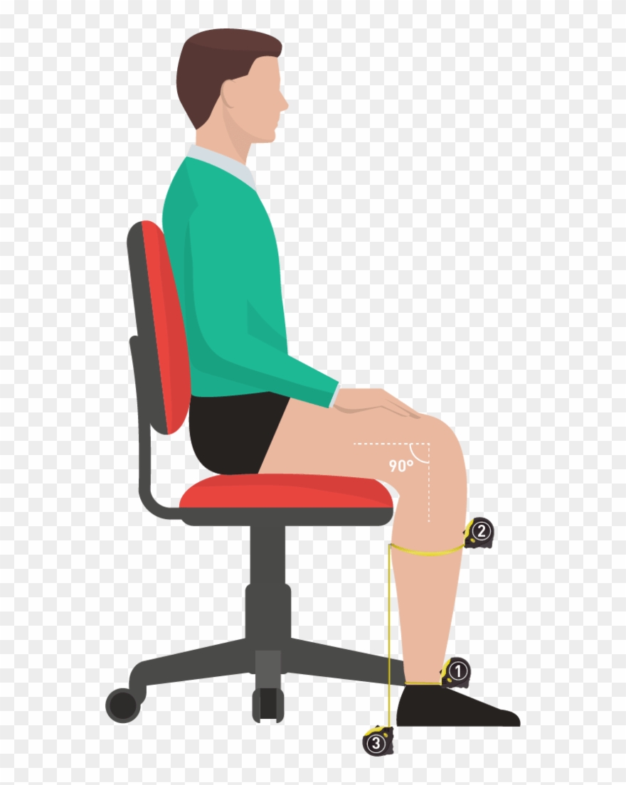 Correct Standing Desk Height Clipart