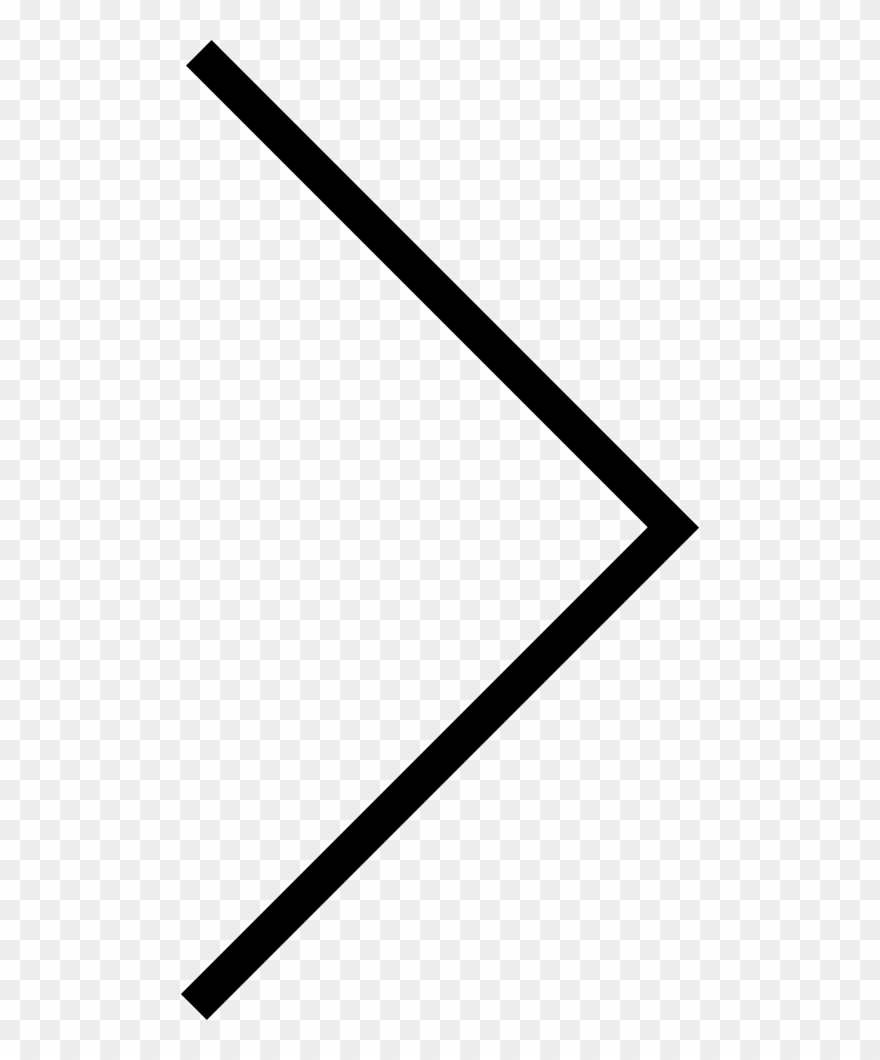 Right Angle Bracket Comments - Right Arrow Thin Png Clipart