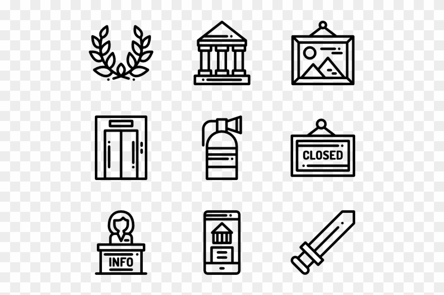 Exhibition Design Packs Svg Psd Png Ⓒ - Manufacturing Icons Clipart