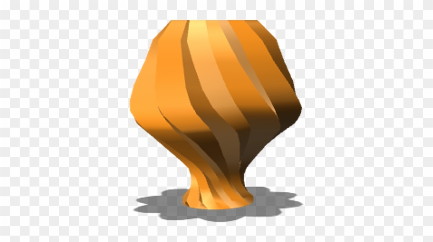 Low Poly Twisted Vase - Illustration Clipart