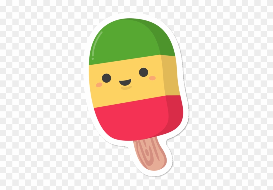 Kawaii Cute Summer Popsicle - Popsicle Kawaii Clipart