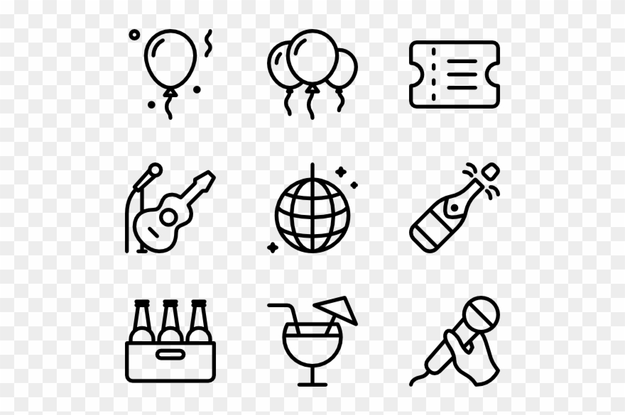 Party & Event - Design Vector Icon Clipart