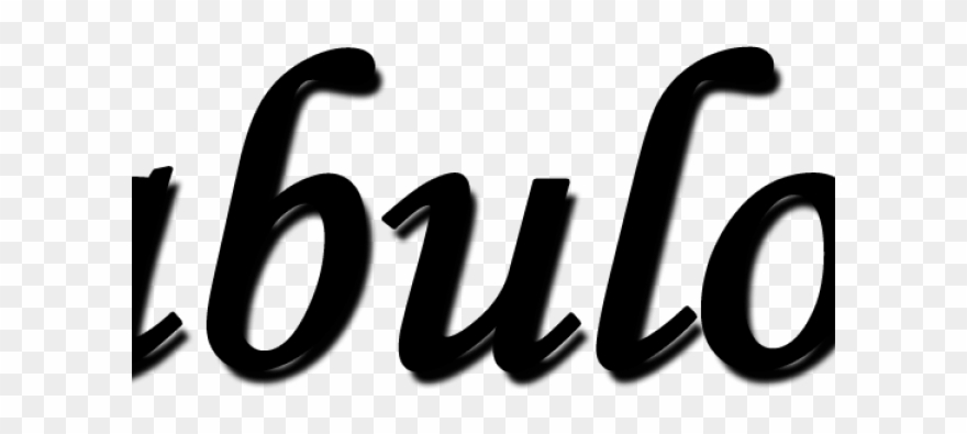 Fabulous Cliparts - Calligraphy - Png Download