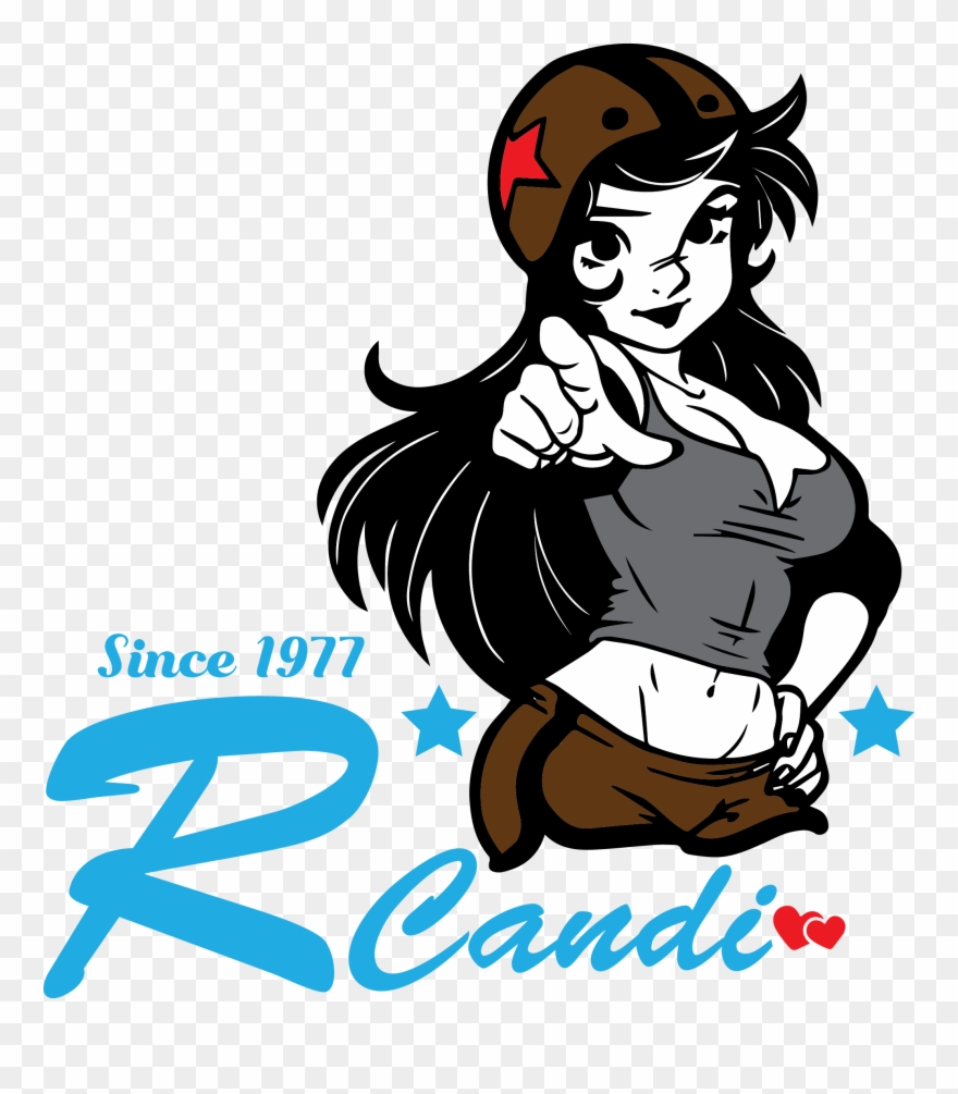 Rocket Candi Roller Derby Girl - Cartoon Clipart