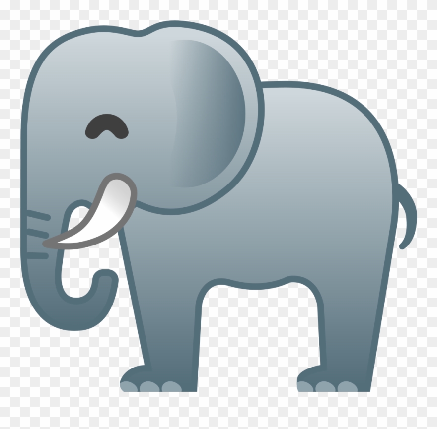 Elephant Icon - Elefante Emoji Whatsapp Clipart