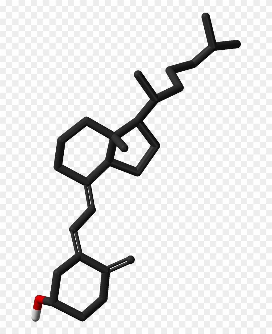 Cholecalciferol Vitamin D3 From Xtal 3d Sticks Noh Clipart