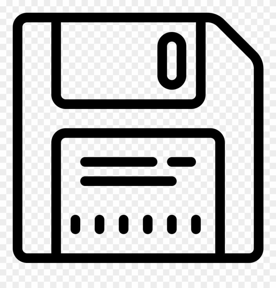 This Icon Is A Stylized Version Of A Floppy Disk, Just Clipart