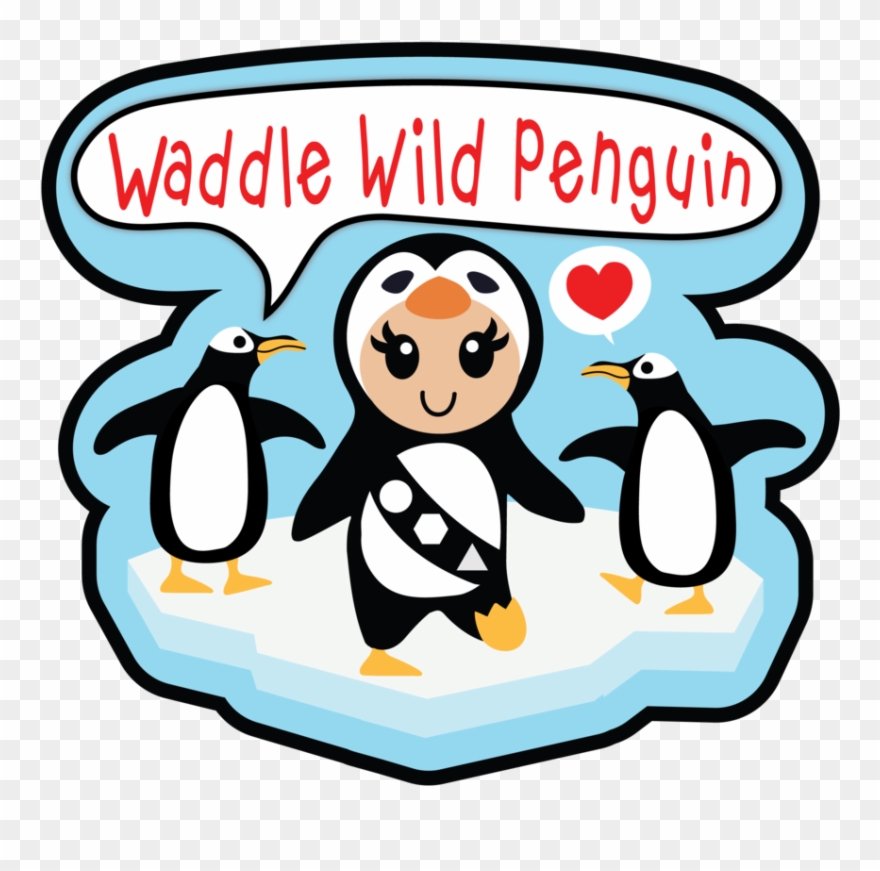 Waddle Wild Penguin Scout Patch - Cartoon Clipart