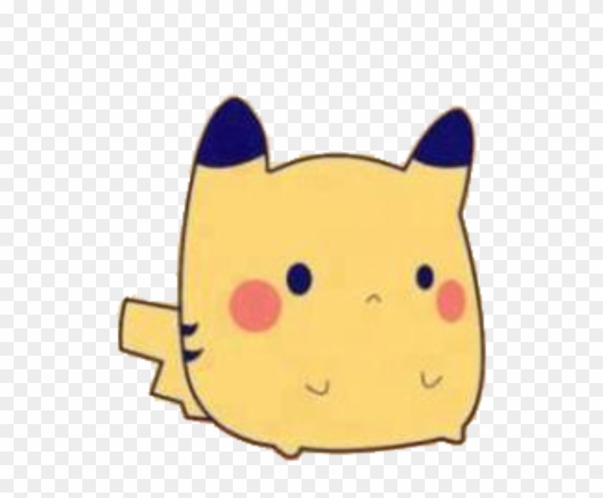 Pika Sticker - Fat Kawaii Pikachu Clipart