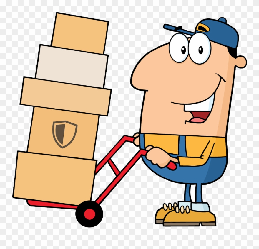 Moving Insurance - Cartoon Delivery Man Clipart