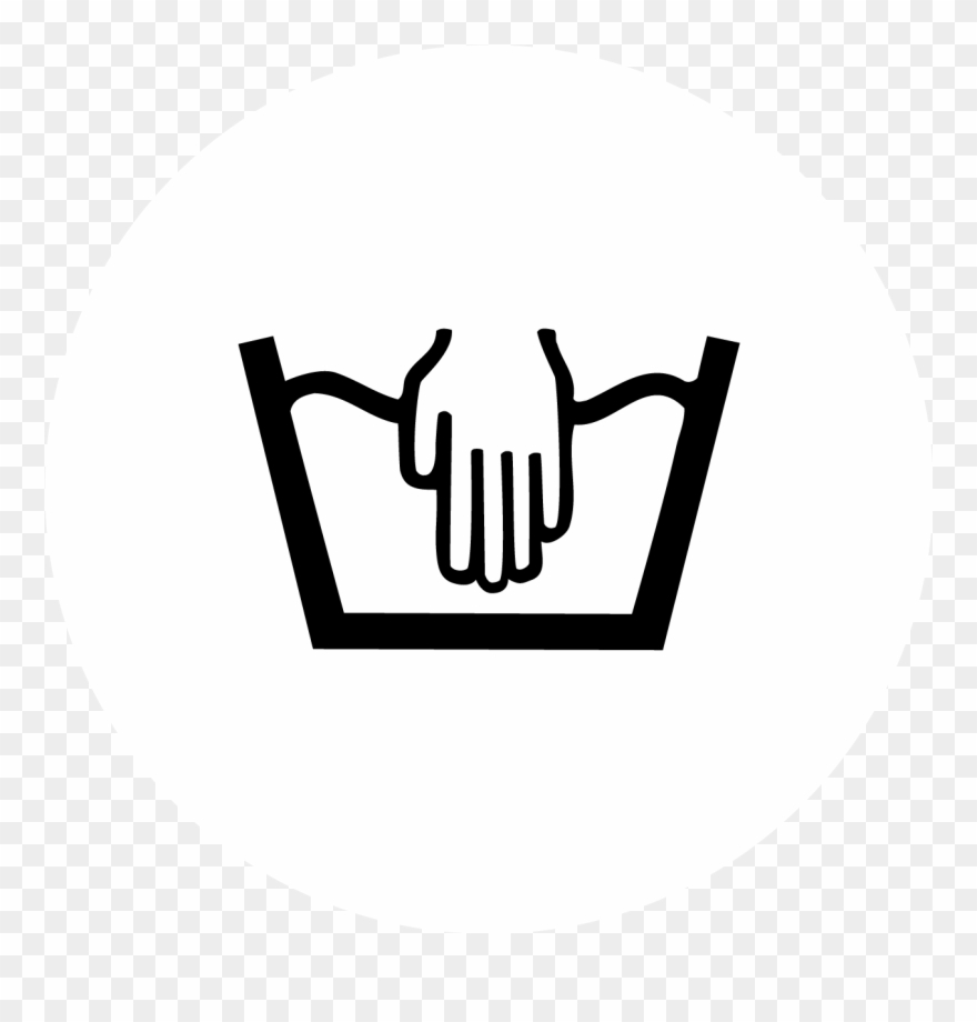 Care - Hand Wash - Simbolos De Lavanderia Normas De Lavanderia Clipart