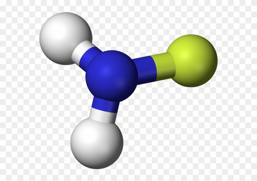 Fluoroamine 3d Balls - Nh2cl 3d Clipart
