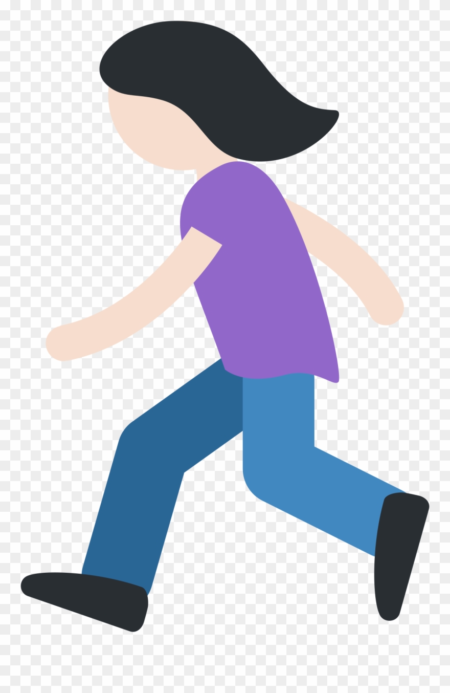 Open - Running Emoji Clipart